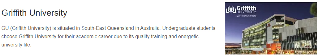 University of griffith